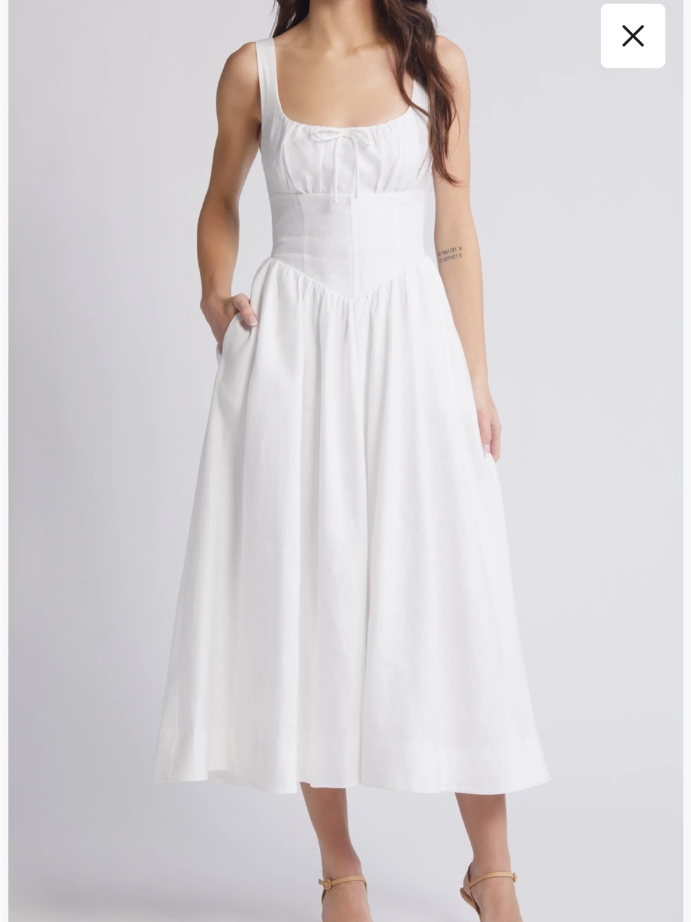 Reformation Balia Linen Sundress